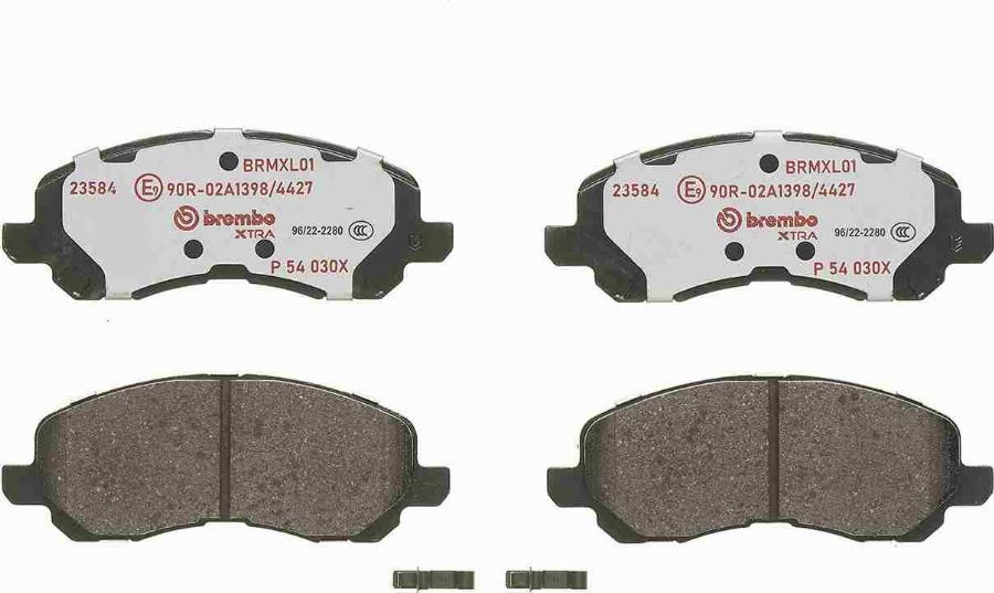 Brembo P 54 030X - Brake Pad Set, disc brake car-mod.net