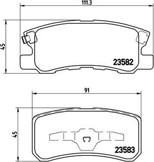Brembo P 54 031 - Brake Pad Set, disc brake car-mod.net