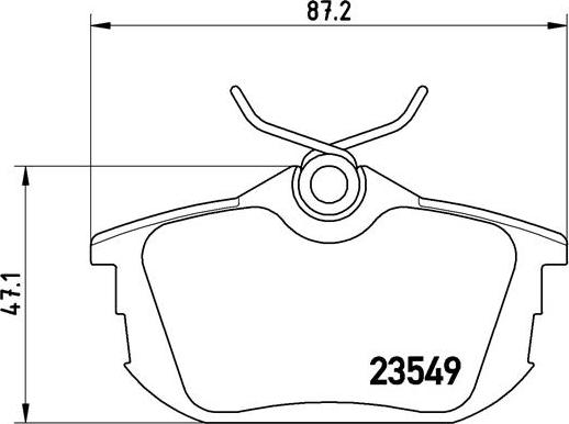 Brembo P 54 023 - Brake Pad Set, disc brake car-mod.net