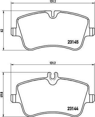 Brembo P 50 046 - Brake Pad Set, disc brake car-mod.net