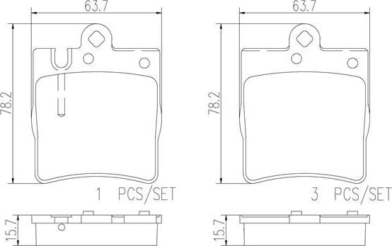 Brembo P50033N - Brake Pad Set, disc brake car-mod.net
