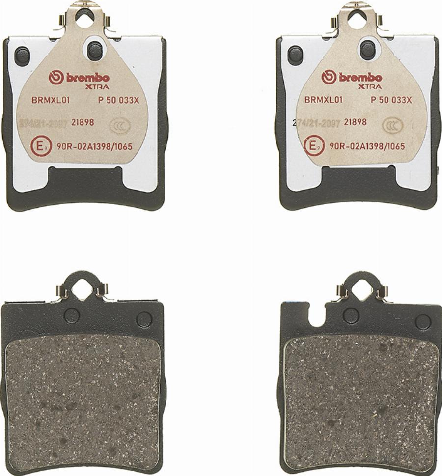 Brembo P 50 033X - Brake Pad Set, disc brake car-mod.net