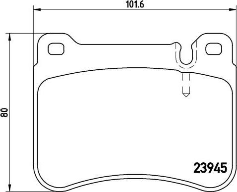 Brembo P 50 073 - Brake Pad Set, disc brake car-mod.net