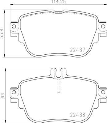 Brembo P 50 136 - Brake Pad Set, disc brake car-mod.net