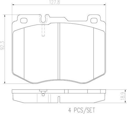 Brembo P50120N - Brake Pad Set, disc brake car-mod.net