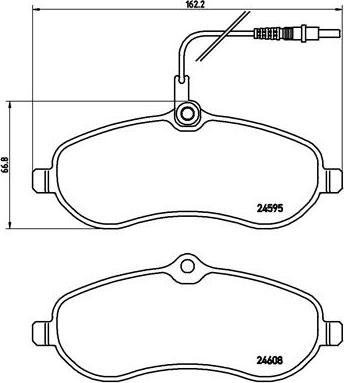 Brembo P 61 096 - Brake Pad Set, disc brake car-mod.net