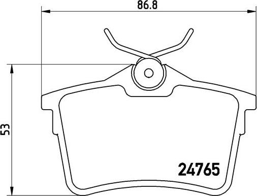 Brembo P 61 084 - Brake Pad Set, disc brake car-mod.net