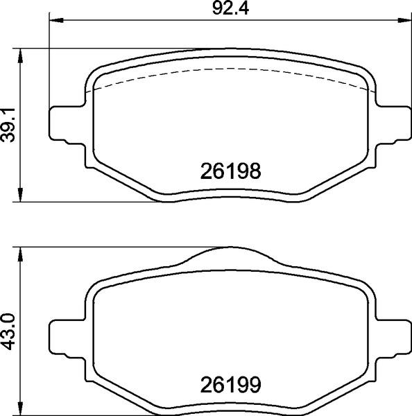 Brembo P 61 140 - Brake Pad Set, disc brake car-mod.net