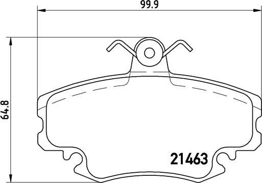 Brembo P68038N - Brake Pad Set, disc brake car-mod.net