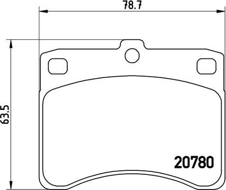 Brembo P 16 003 - Brake Pad Set, disc brake car-mod.net