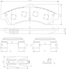 Brembo P10009N - Brake Pad Set, disc brake car-mod.net