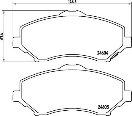 Brembo P 11 025 - Brake Pad Set, disc brake car-mod.net