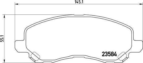 Brembo P 11 026 - Brake Pad Set, disc brake car-mod.net