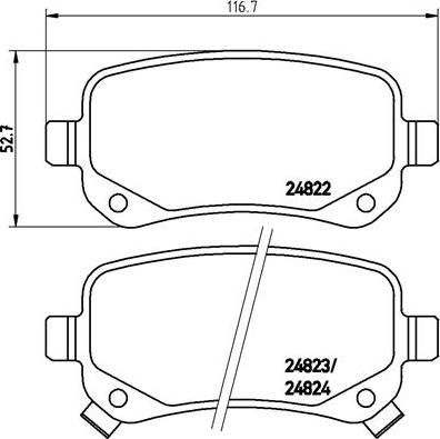 Brembo P 11 021 - Brake Pad Set, disc brake car-mod.net
