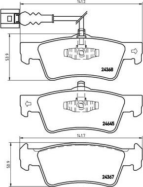 Brembo P 85 091 - Brake Pad Set, disc brake car-mod.net