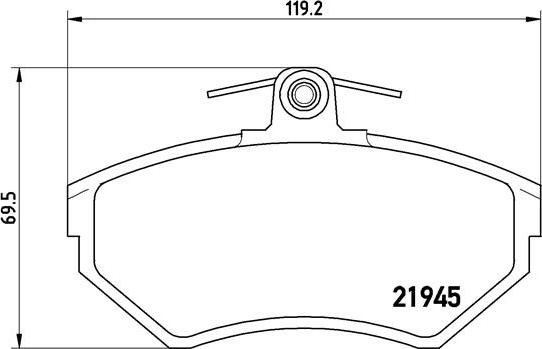 Brembo P 85 042 - Brake Pad Set, disc brake car-mod.net