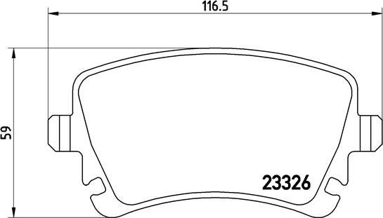 Brembo P 85 064 - Brake Pad Set, disc brake car-mod.net