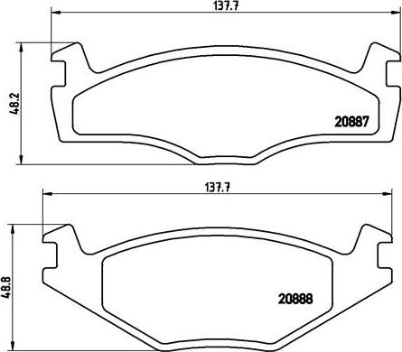 Brembo P 85 005 - Brake Pad Set, disc brake car-mod.net