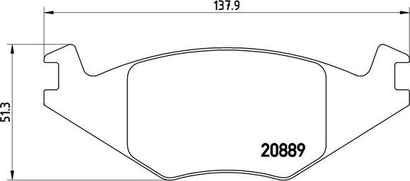 Brembo P 85 019 - Brake Pad Set, disc brake car-mod.net
