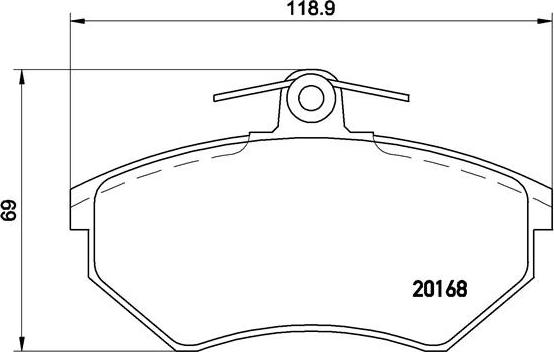 Brembo P 85 015 - Brake Pad Set, disc brake car-mod.net