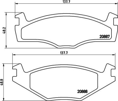 Brembo P 85 012 - Brake Pad Set, disc brake car-mod.net