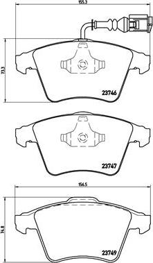 Brembo P 85 082 - Brake Pad Set, disc brake car-mod.net