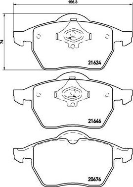 Brembo P 85 036 - Brake Pad Set, disc brake car-mod.net