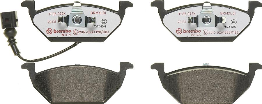 Brembo P 85 072X - Brake Pad Set, disc brake car-mod.net