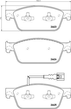 Brembo P 85 141 - Brake Pad Set, disc brake car-mod.net
