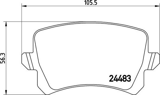 Brembo P 85 108 - Brake Pad Set, disc brake car-mod.net