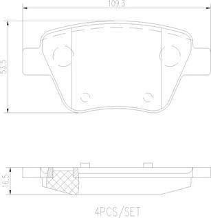 Brembo P85114N - Brake Pad Set, disc brake car-mod.net