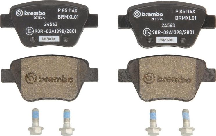 Brembo P 85 114X - Brake Pad Set, disc brake car-mod.net