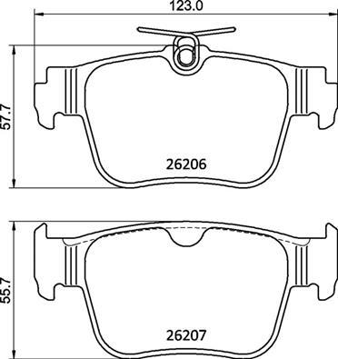 Brembo P 85 184 - Brake Pad Set, disc brake car-mod.net