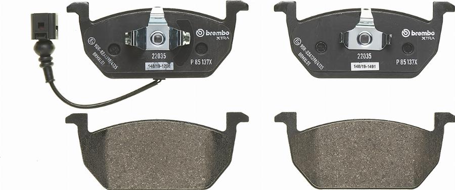 Brembo P 85 137X - Brake Pad Set, disc brake car-mod.net