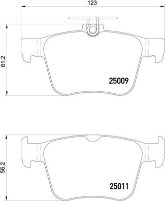 Brembo P 85 124 - Brake Pad Set, disc brake car-mod.net