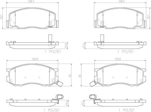 Brembo P83093N - Brake Pad Set, disc brake car-mod.net