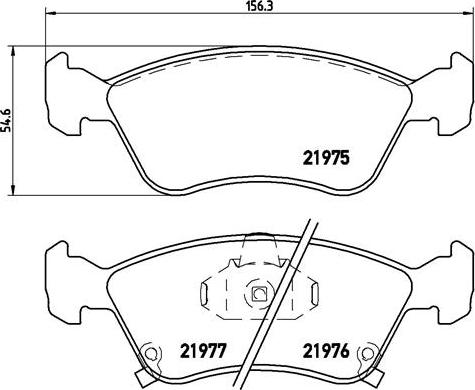 Brembo P 83 041 - Brake Pad Set, disc brake car-mod.net
