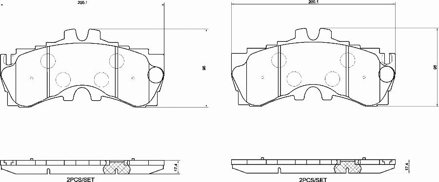 Brembo P83180N - Brake Pad Set, disc brake car-mod.net