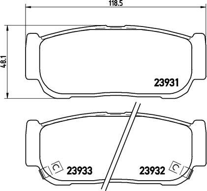 Brembo P 30 057 - Brake Pad Set, disc brake car-mod.net