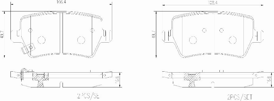 Brembo P 31 008 - Brake Pad Set, disc brake car-mod.net
