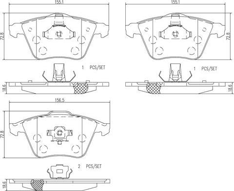 Brembo P24057N - Brake Pad Set, disc brake car-mod.net