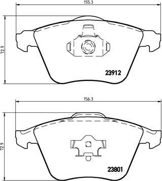 Brembo P 24 057 - Brake Pad Set, disc brake car-mod.net