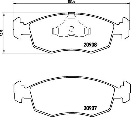 Brembo P 24 019 - Brake Pad Set, disc brake car-mod.net