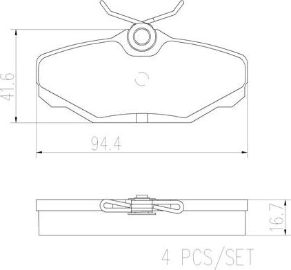 Brembo P24132N - Brake Pad Set, disc brake car-mod.net