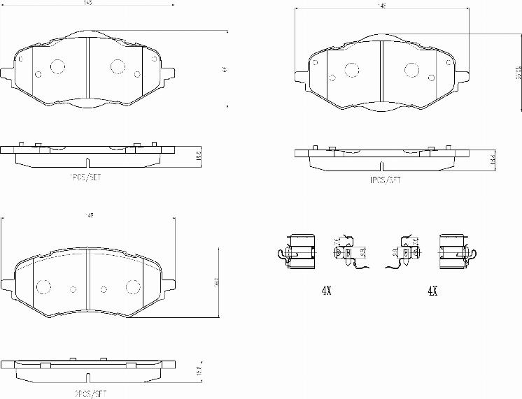 Brembo P 26 007 - Brake Pad Set, disc brake car-mod.net