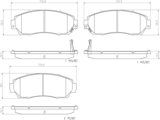 Brembo P 28 066 - Brake Pad Set, disc brake car-mod.net
