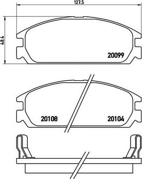 Brembo P 28 010 - Brake Pad Set, disc brake car-mod.net