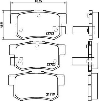 Brembo P 28 022 - Brake Pad Set, disc brake car-mod.net