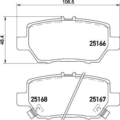 Brembo P 28 078 - Brake Pad Set, disc brake car-mod.net