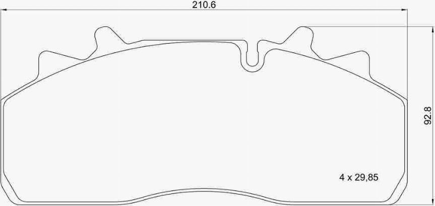 Brembo P A8 001 - Brake Pad Set, disc brake car-mod.net
